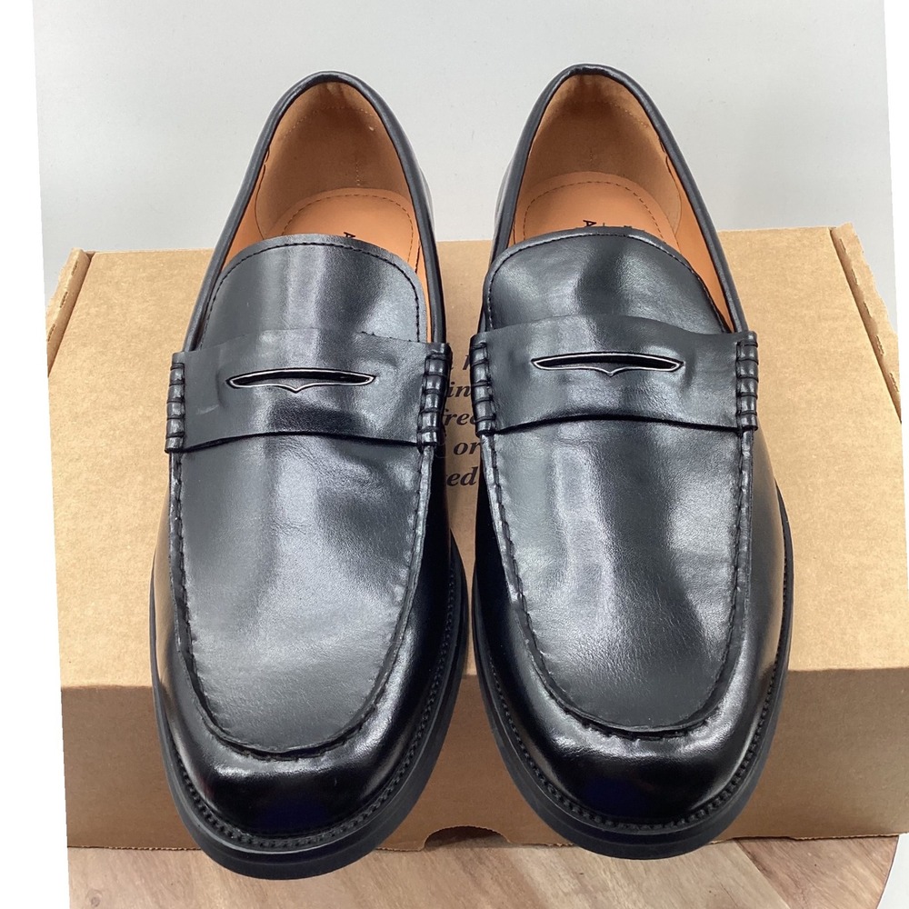 Abound Mens Black Penny Loafers Slip On Dress Shoes Size 13M RN58665